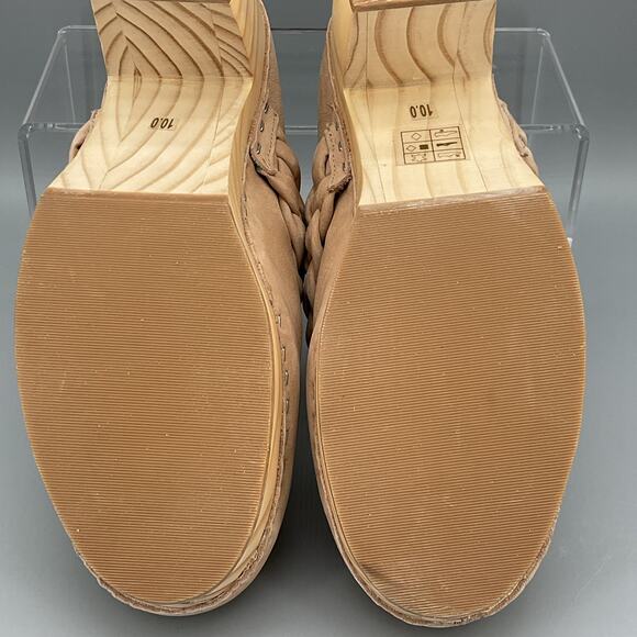 Dolce Vita Tan Braided Heeled Mules - Picture 10 of 10